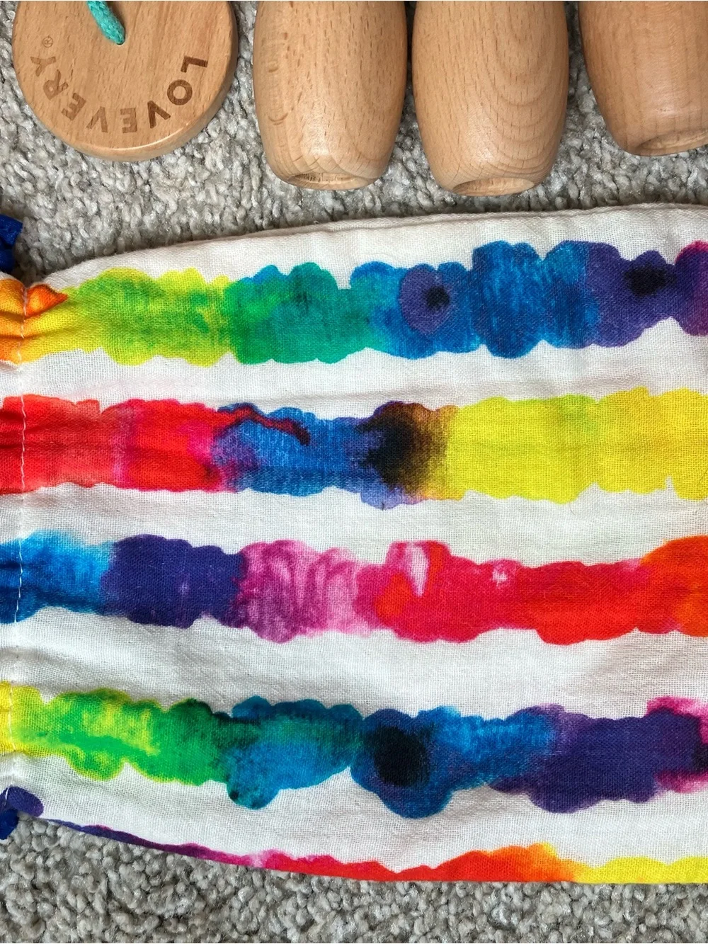 Lovevery Threadable Bead Toy With Bag - Complete! - Adventure Playkit